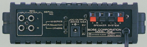 BOSE 1705 specifications Bose