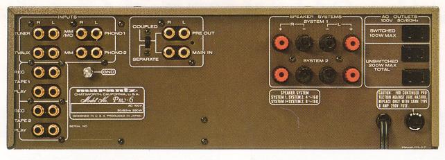 Marantz PM-6の仕様 マランツ