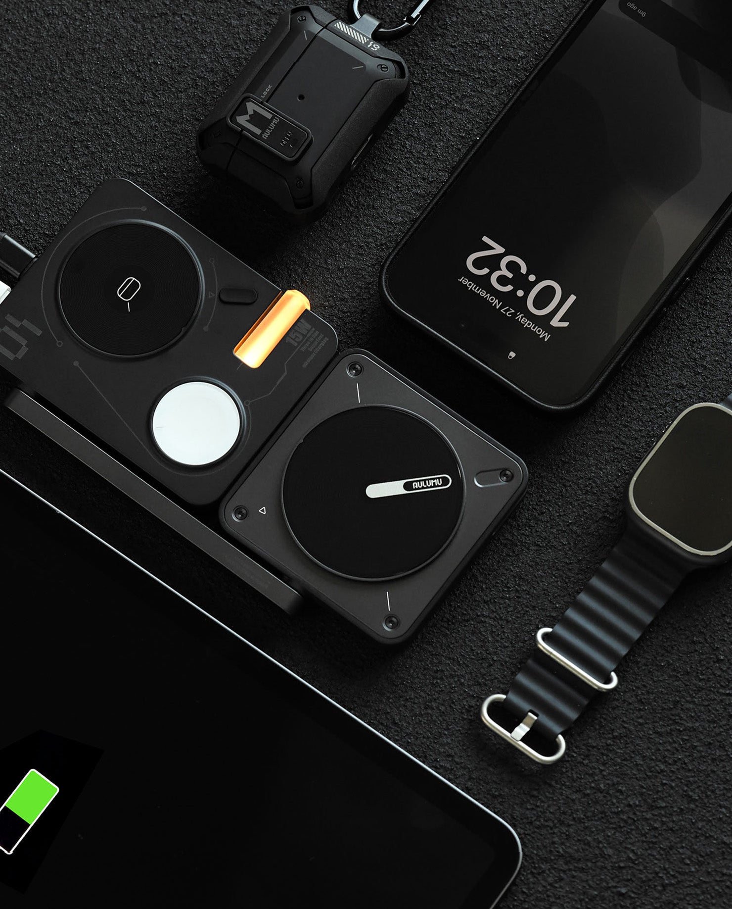 AULUMU M01 4-in-1 Folding Wireless Charging Station | MagSafe