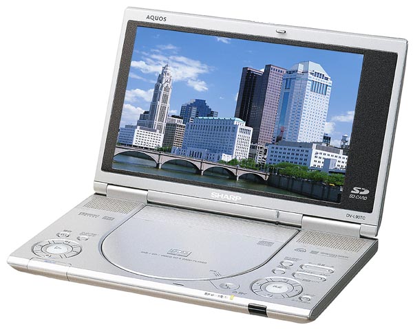 シャープ、業界初の8.7型ワイド液晶搭載のポータブルDVDプレーヤー