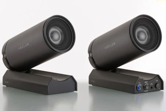 USB DACやアンプ搭載した真空エンクロージャーの「VECLOS」スピーカー