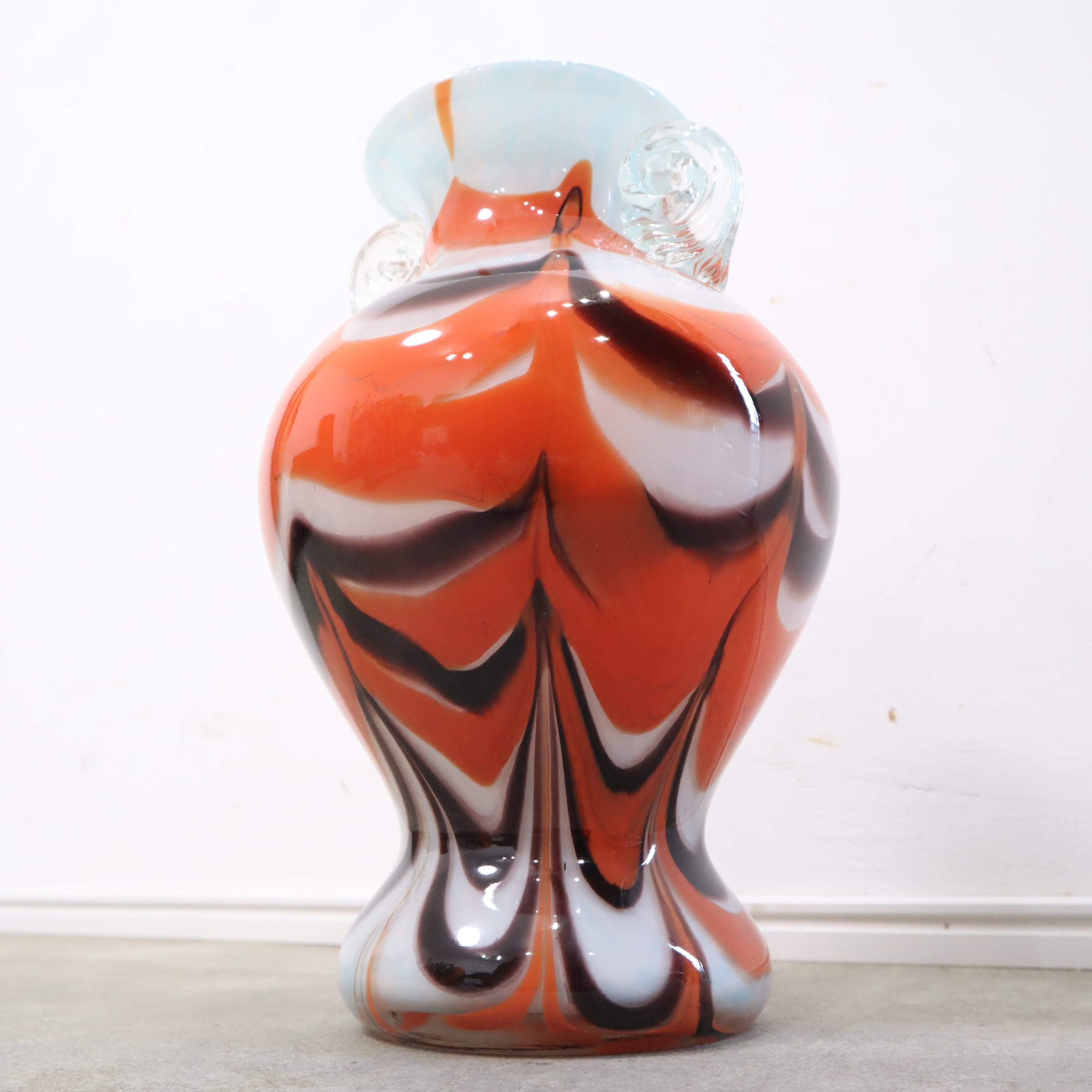 オレンジ マーブル模様のフラワーベース・花瓶 – バナルオンライン