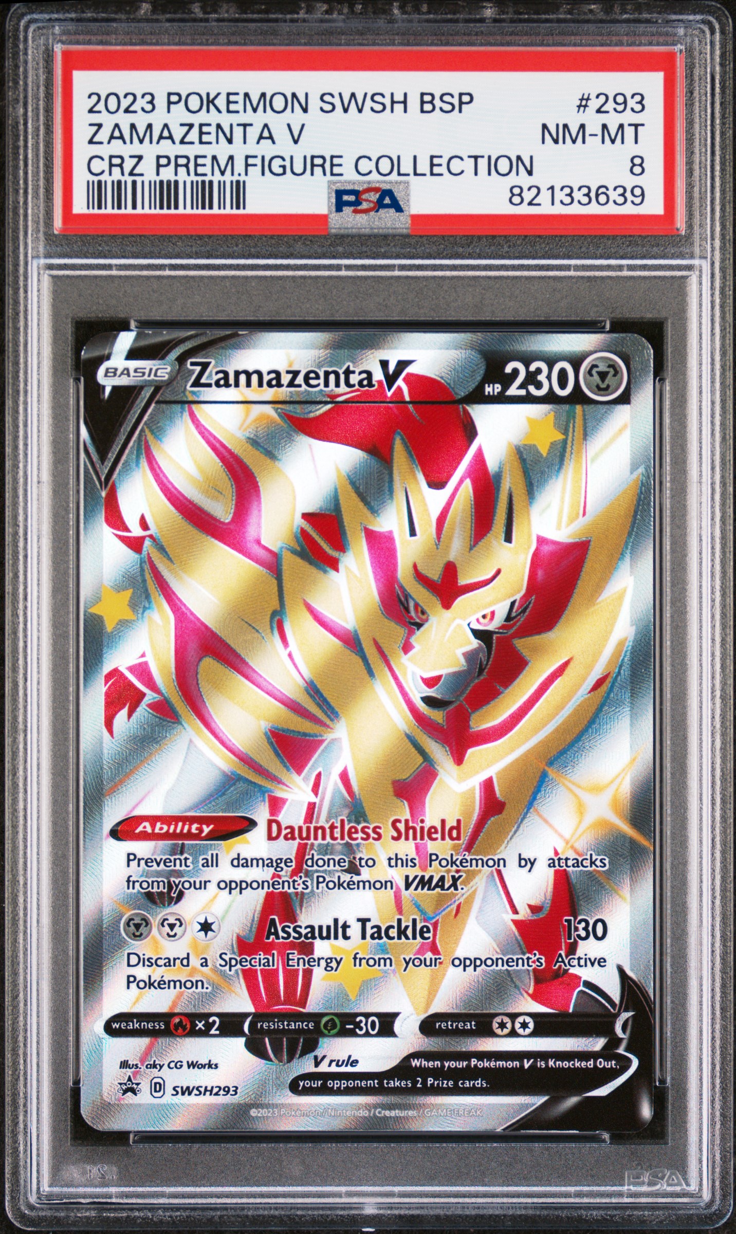 Zamazenta V (SWSH 293) - PSA 8 - Pokemon Graded PSA (Professional