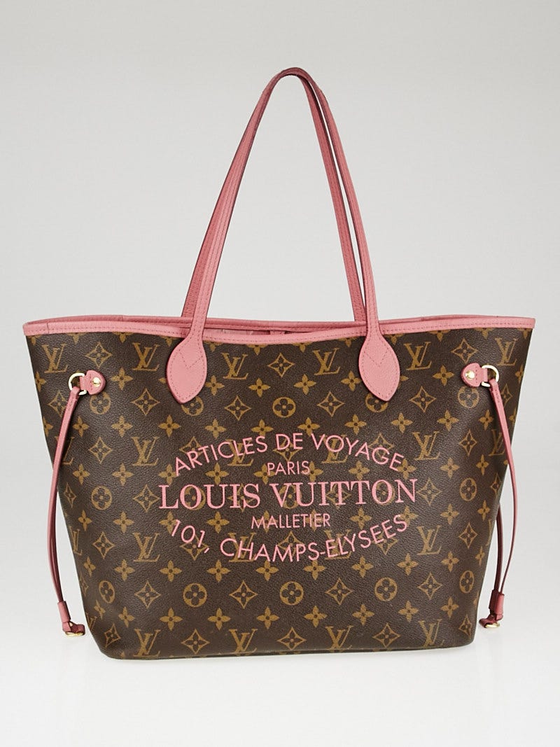 Louis Vuitton Limited Edition Rose Velours Monogram Ikat Neverfull