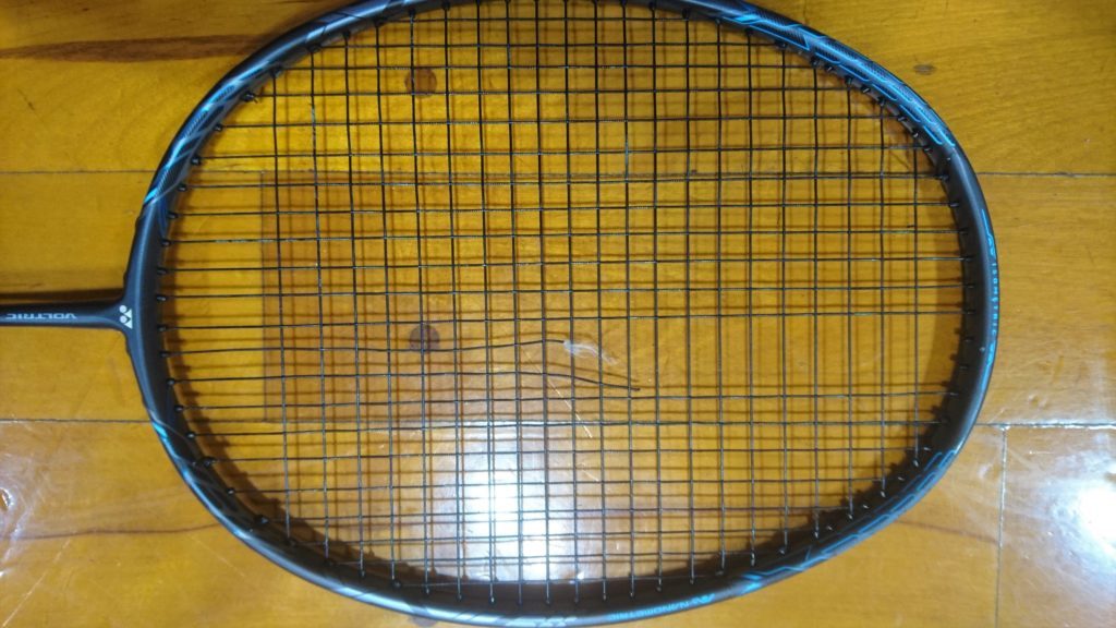 ガットが切れてます