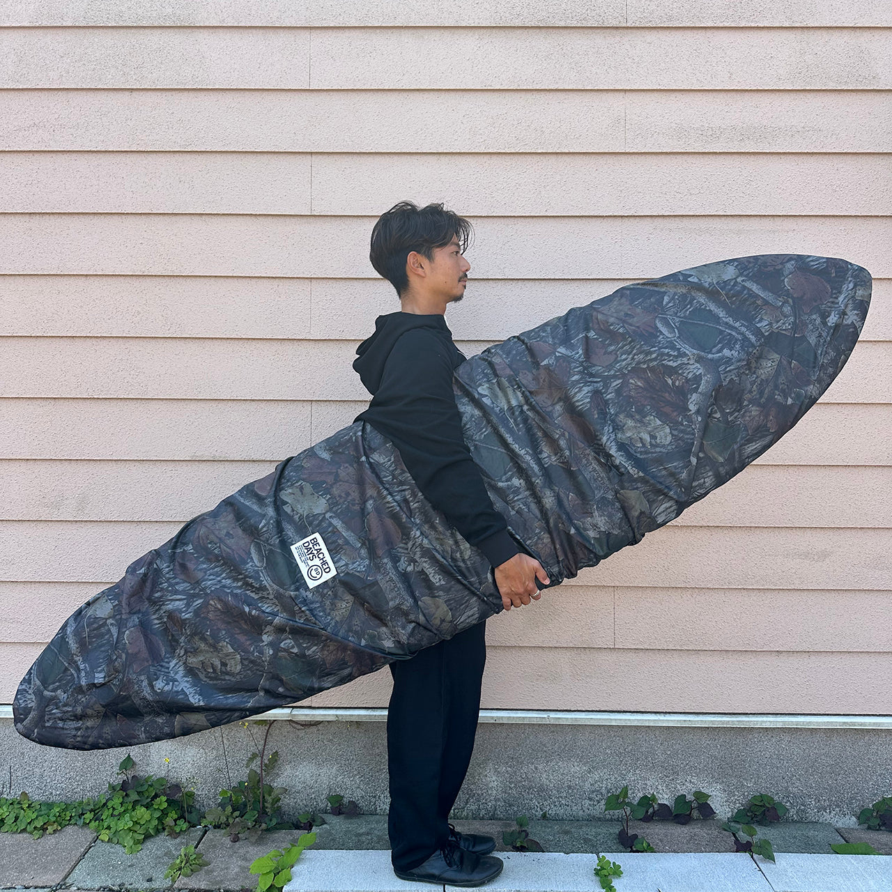 5'0-6'6ft ショートボード カモフラージュ デッキカバー ビーチド