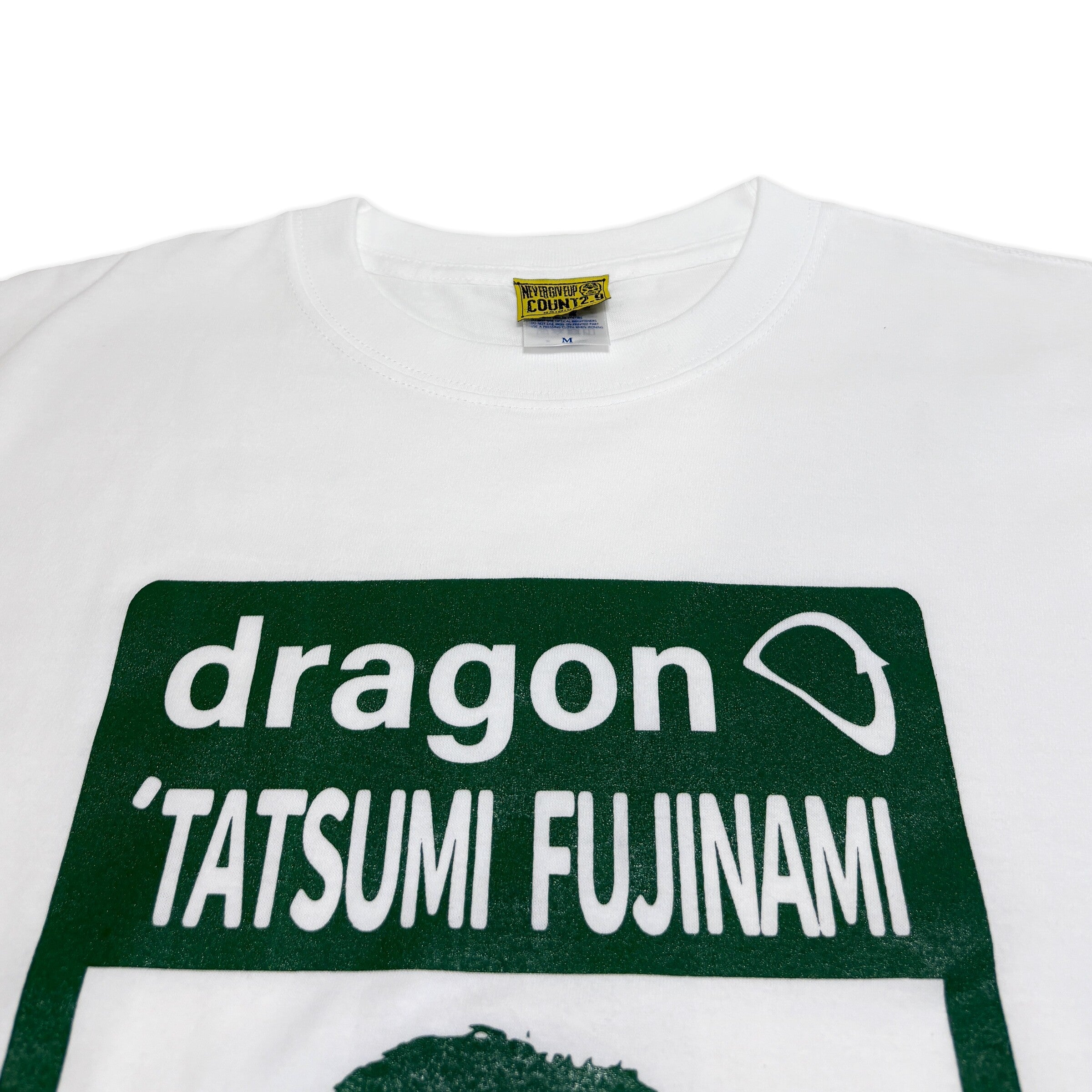 DRAGON 藤波辰爾xCount2.9 コラボ Tシャツ(ホワイト/グリーン