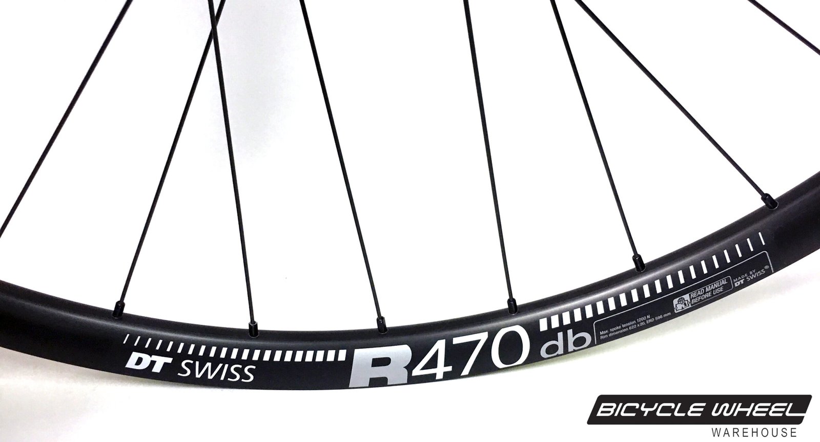 DT Swiss R470db 700c Tubeless Clincher Wheel Set - Bicycle Wheel