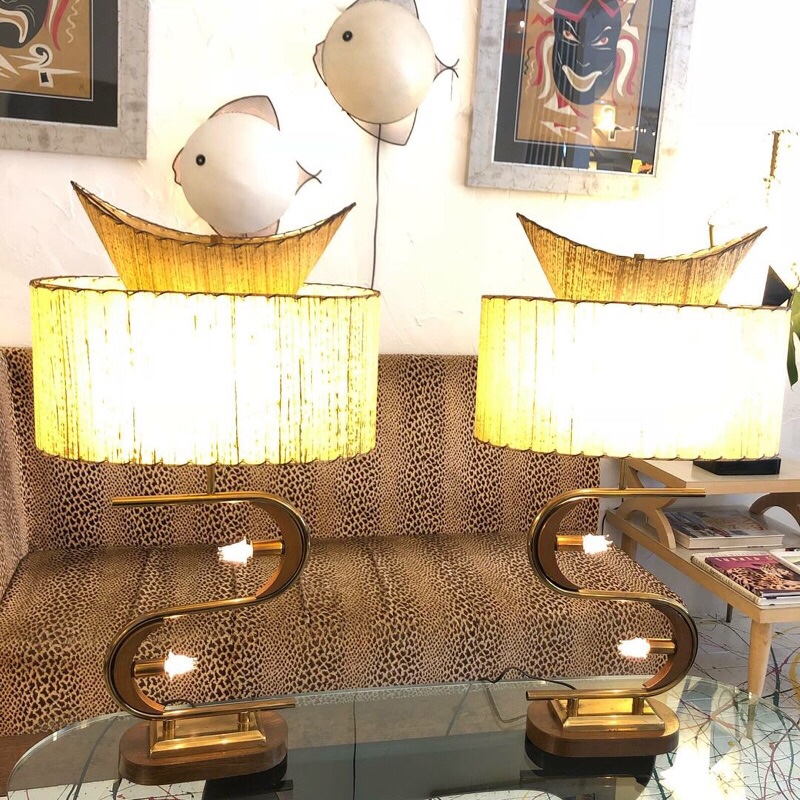 1950s Majestic Lamp Pair #542 | GOODTIMES Vintage Collection
