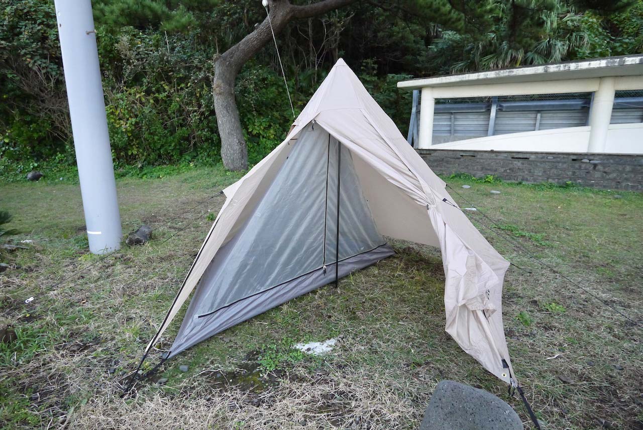 DODの「ライダーズワンポールテント」はゆるふわな自転車キャンツーを