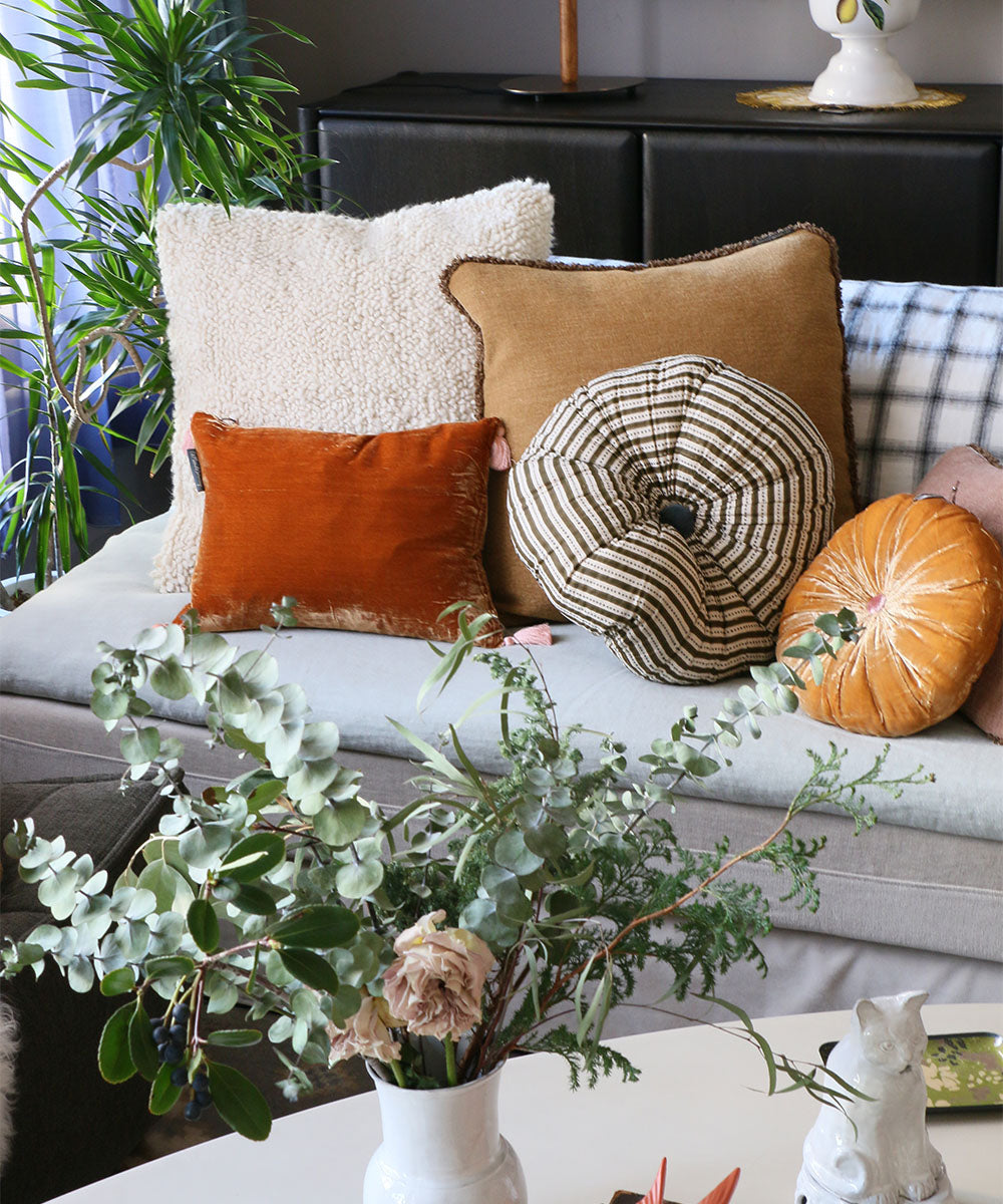 ブランドジュリエオリジナルクッション ブルー クッション – – Blanc