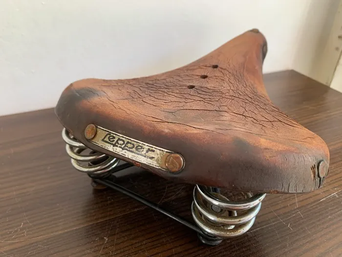 ドイツ 50s Lepper レッパー サドル レザー ヴィンテージ | Blue