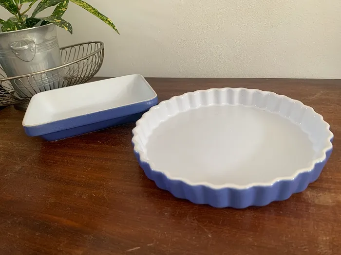 フランス 70s Emile Henry エミールアンリ グラタン皿 陶器 紫