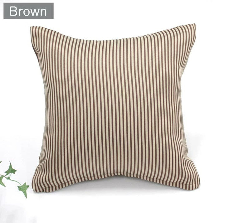 日本製 クッションカバー 35×35cm 洗える ロイヤル ストライプ