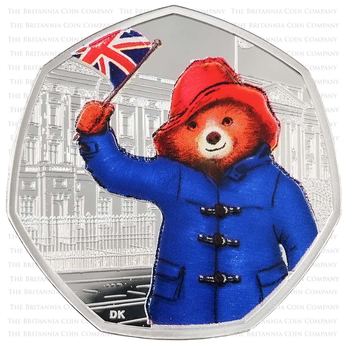2018 Paddington at Buckingham Palace 50p : Coloured Silver Proof
