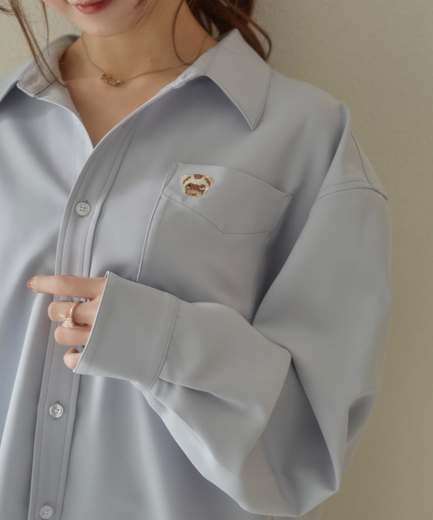 ferret embroidery shirts – BUNNY APARTMENT