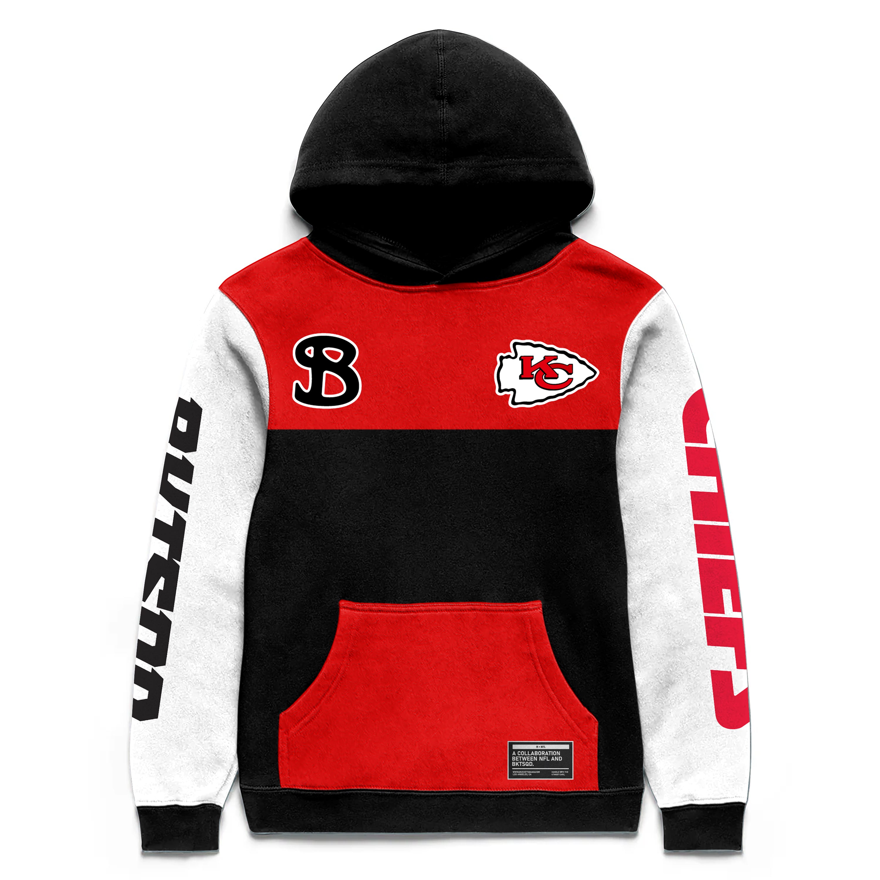 Bucketsquad Kansas City Chiefs Nfl Youth Hoodie | Kids Basketball H