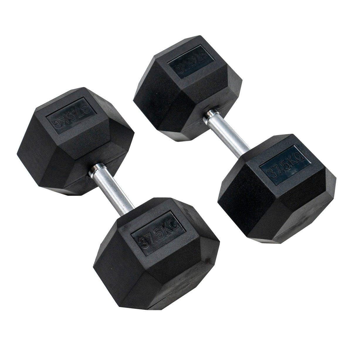 ヘックスラバーダンベル ストレートハンドル ハードクローム 固定式