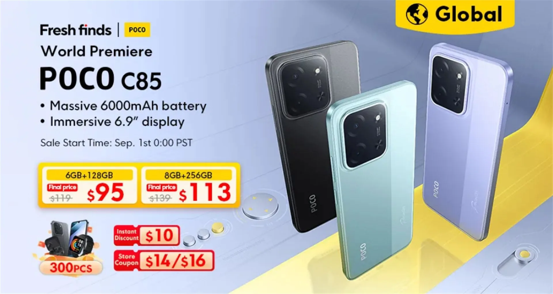 Xiaomiスマホ発売直後から95ドル! 超絶コスパ「POCO C85」発売と同時に