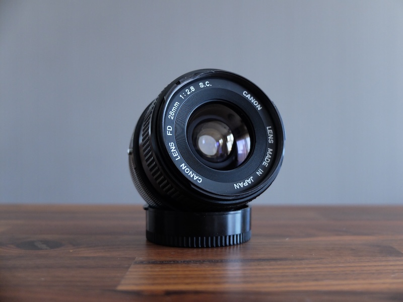 FDマウントの広角レンズ「Canon FD 28mm F2.8 S.C.」 – カメトリ