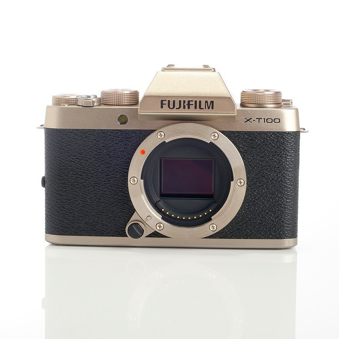 中古】(フジフイルム) FUJIFILM X-T100 ボディ シャンパンゴールド