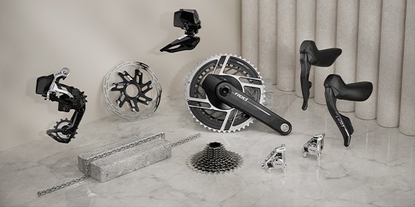 Sram Red eTap AXS E1 2X HRD グループセット, 銀 | Bikeinn