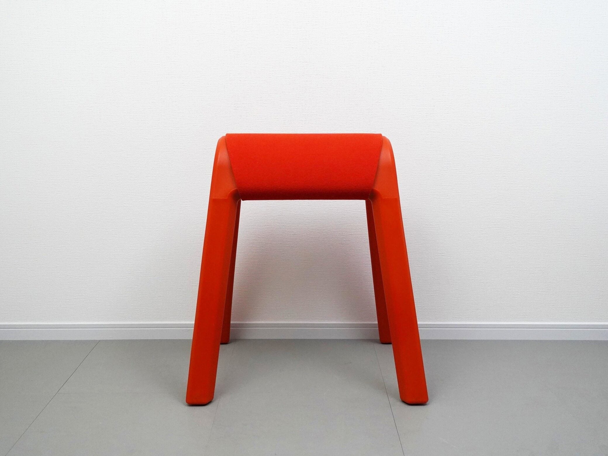 シッツボック スツール ウィルクハーン オレンジレッド 中古 / 204