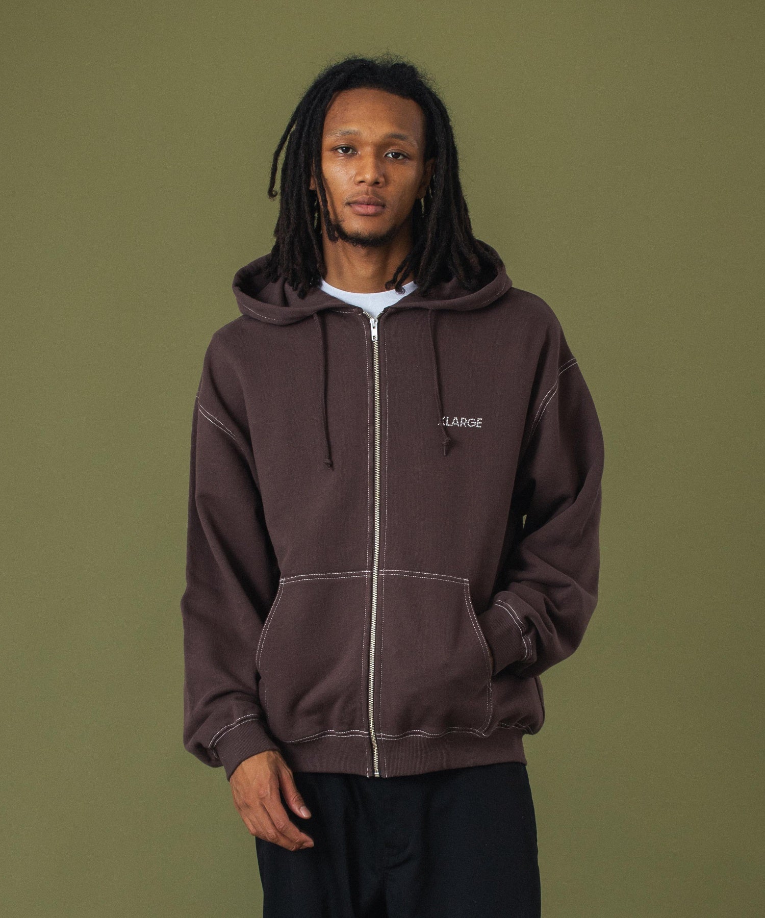 RHINESTONE OG ZIP HOODED SWEATSHIRT – calif（カリフ）公式サイト