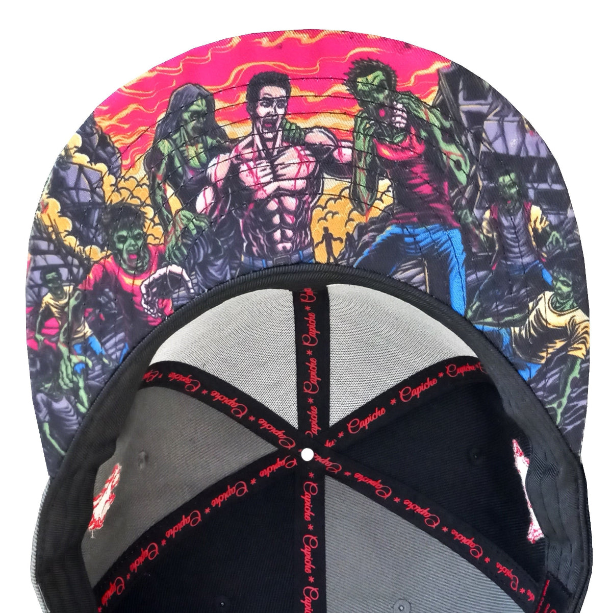 Zombie Killer Snapback - 50/50 Grey/Black | CAPICHE CAPS
