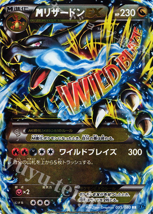 傷】 RR MリザードンEX 販売 | [XY2] ワイルドブレイズ | ポケモン