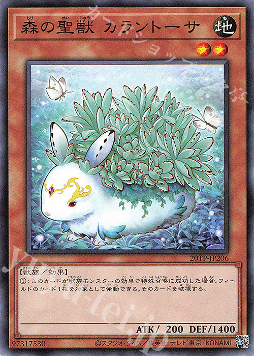 傷】 N 森の聖獣 カラントーサ 販売 | 大会関連カード | 遊戯王 OCG