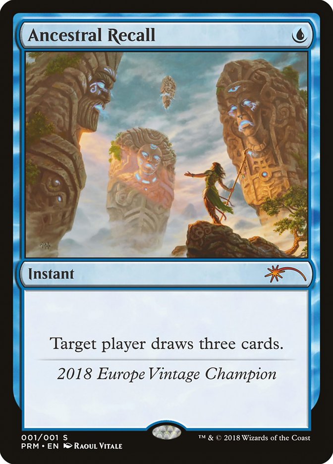 Ancestral Recall · Vintage Championship (OVNT) #2018 · Scryfall
