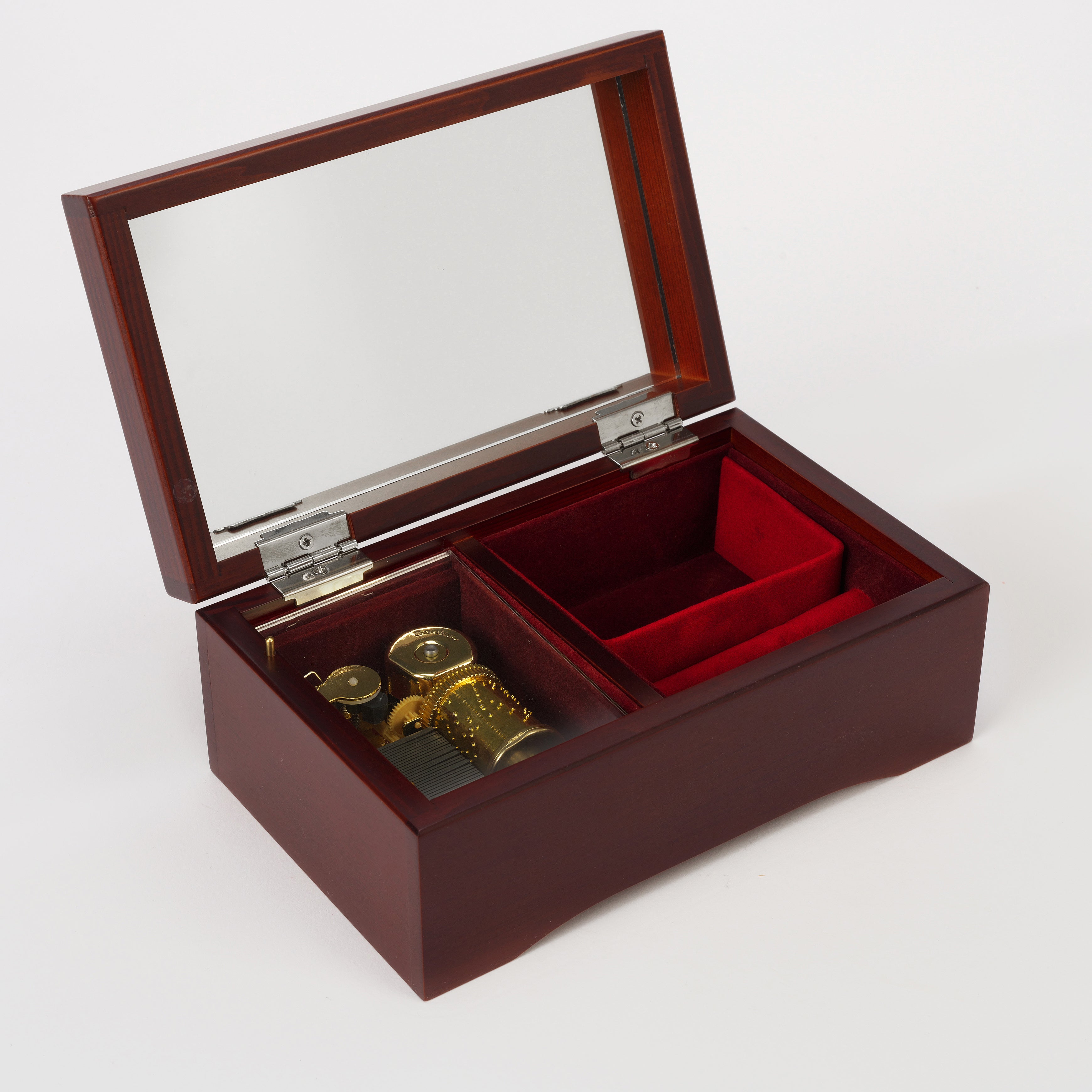 音を楽しむオルゴール 23弁木製BOX 茶色さくら模様 – オルゴール