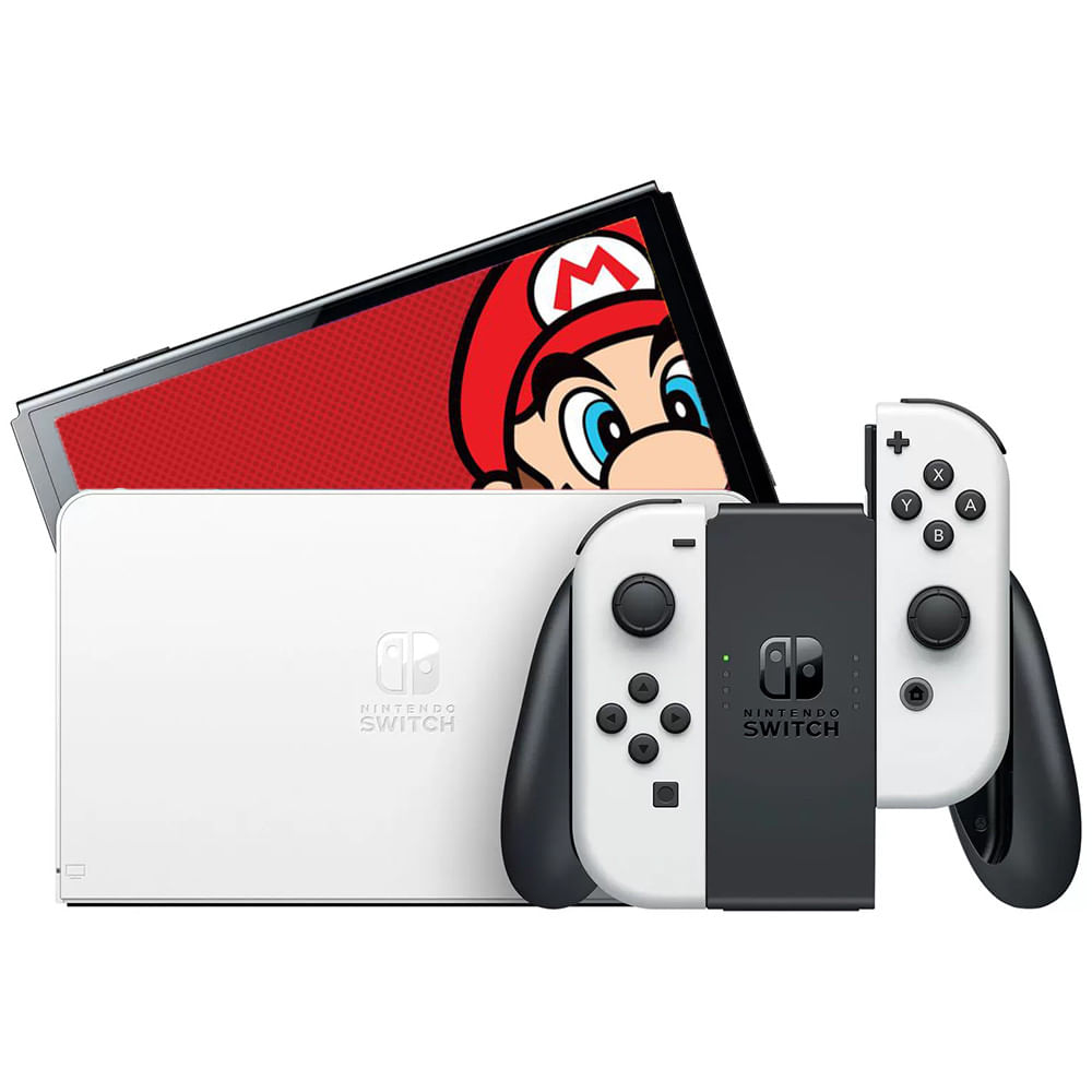 Nintendo Switch OLED 64GB 1x Joy-Con Branco Standard - Hegskaaaa