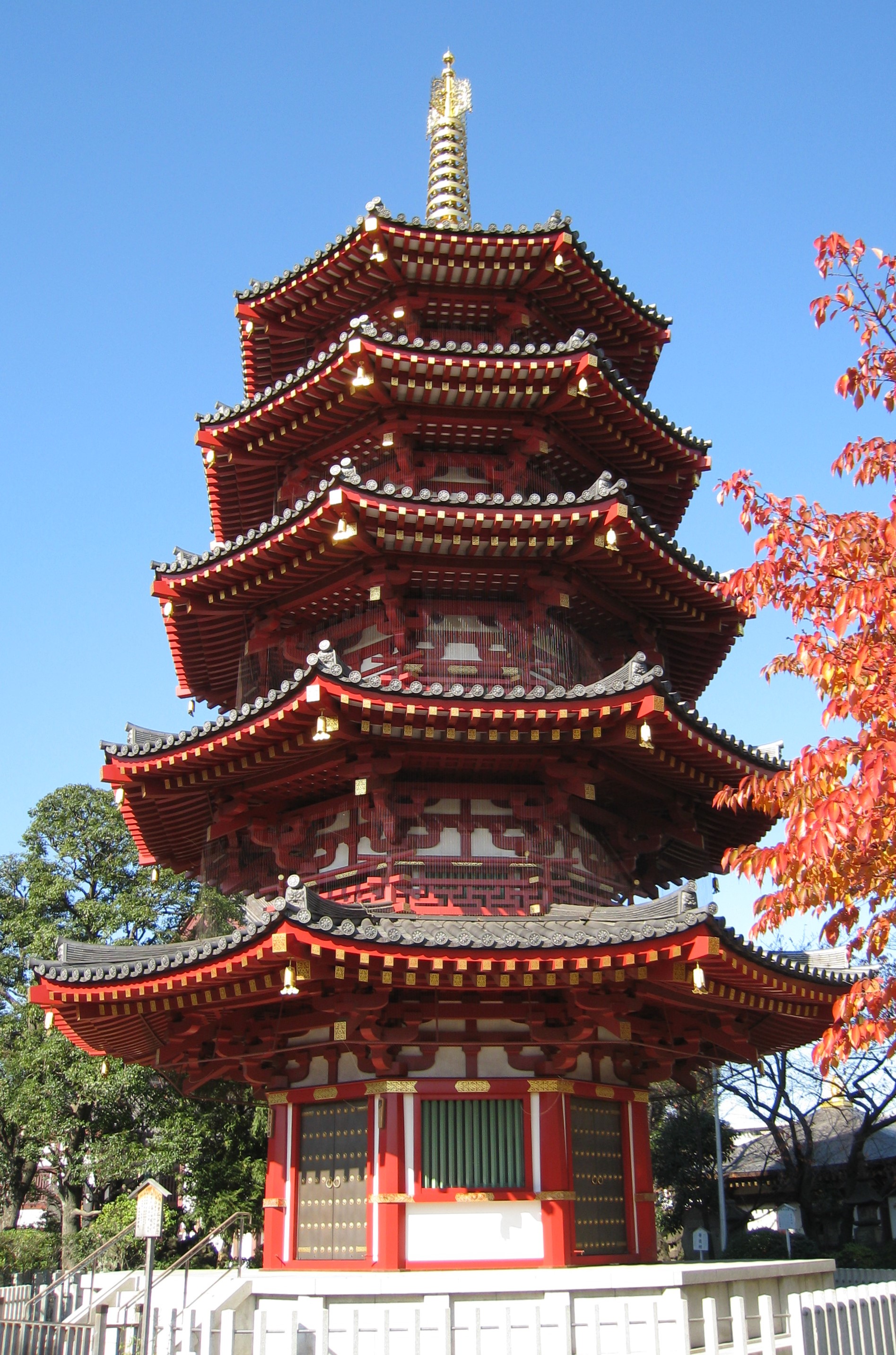 川崎大師八角五重塔 画像ギャラリー