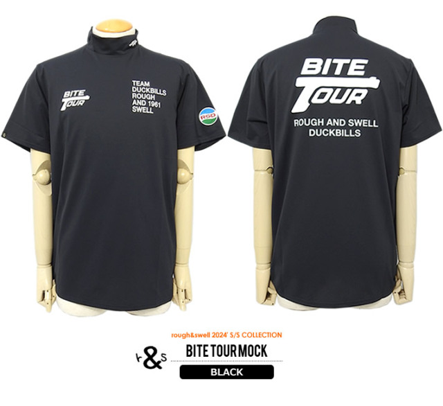 rough&swell［ラフアンドスウェル］BITE TOUR MOCK/ディンプルジャージ