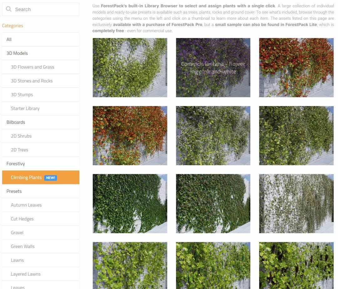 3ds Max用環境制作ツールキット「ForestPack 9」リリース！ 3ds Max