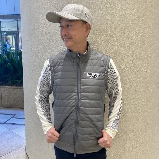 BEAMS GOLF チェック柄中綿ジャケット Mサイズ おすすめ【SALE