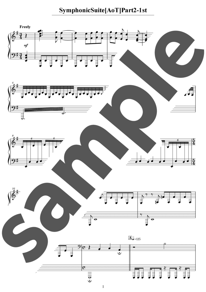 ピアノ楽譜】XY&Z / 松本梨香（ソロ / 中級）