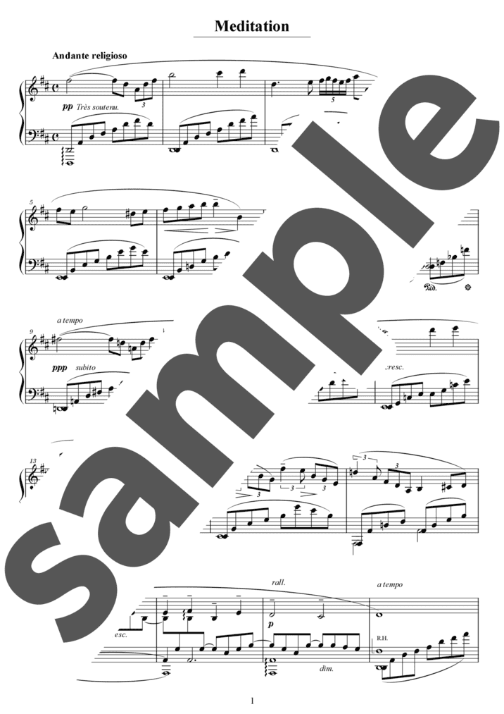 ピアノ楽譜】ノクターン / 清塚信也 （ソロ / 上級）