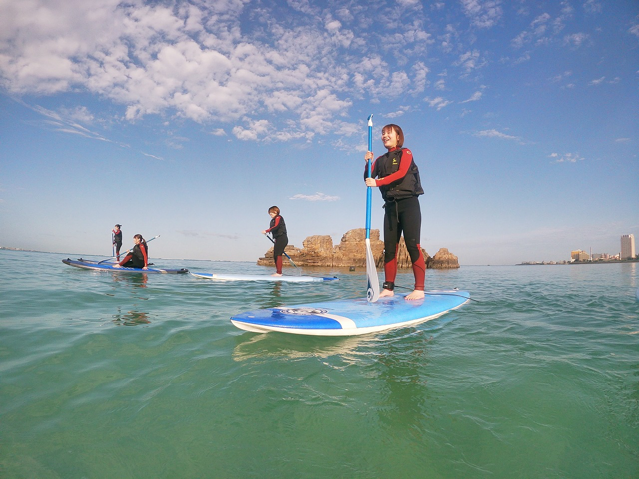 沖縄・北谷・SUP】SUPAパドルボードインストラクター主催、SUPコース