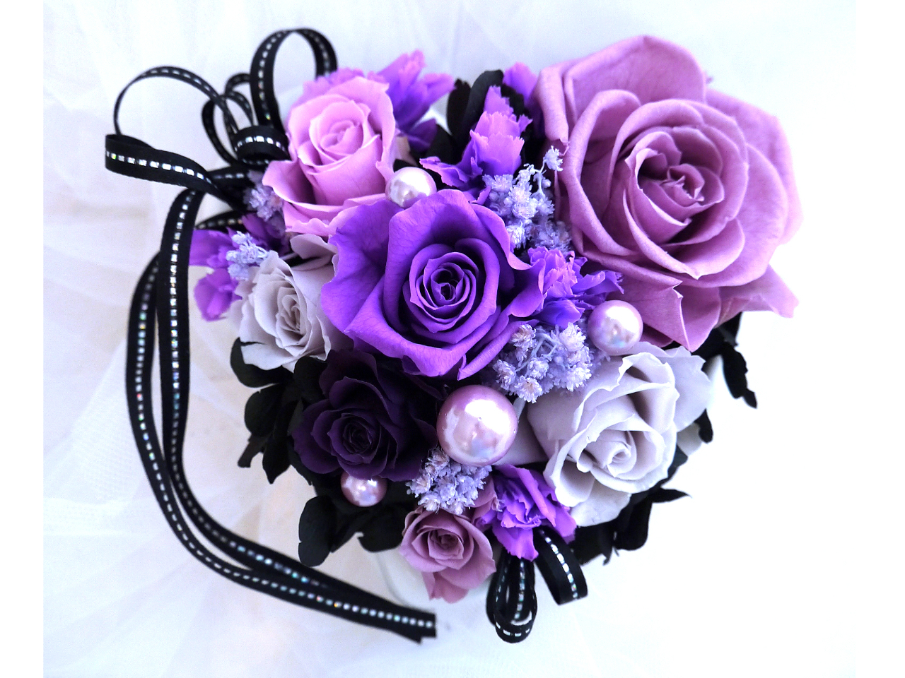 ◇ブルーミングハート/プリザーブドフラワーアレンジメント体験◇税込