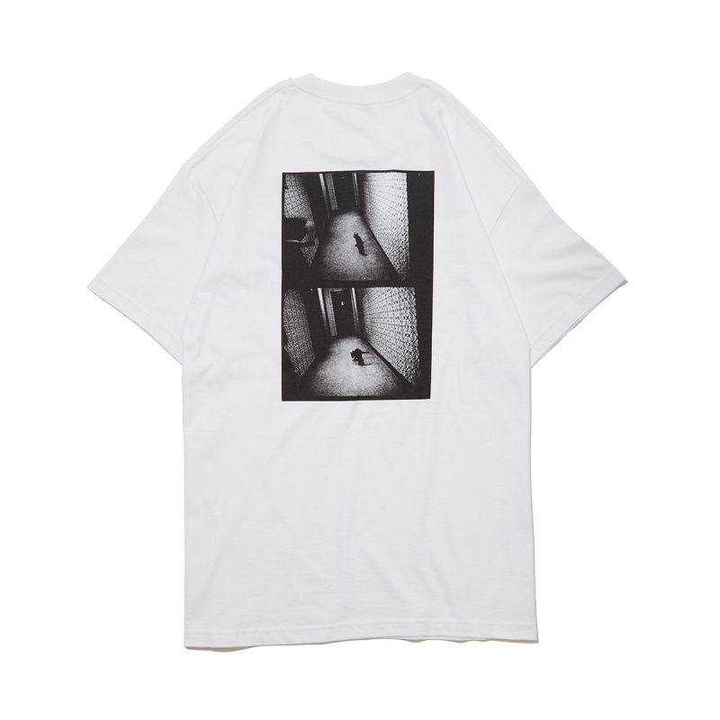 Daido Moriyama × QUCON Tシャツ（白）CAT - 森山大道 | AKIO NAGASAWA