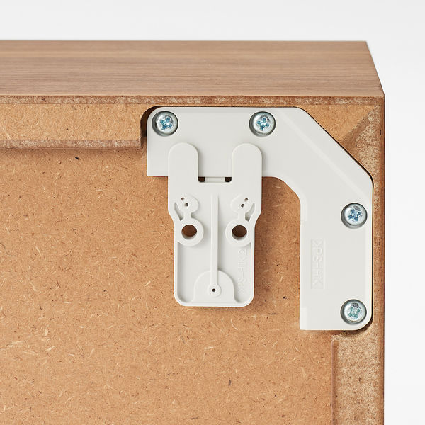 無印良品 壁に付けられる家具箱 ウォールナット材突板 88cm 良品計画