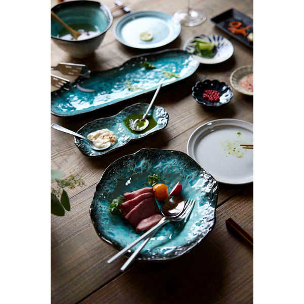 丸利玉樹利喜蔵商店 仕切り皿 19.5cm プレート 2つ仕切り KANADE 陶器