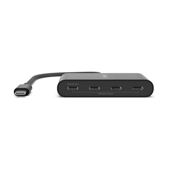 Belkin USBハブ Type-C 4ポート増設 100W PD対応 MacBook/iPad/Windows