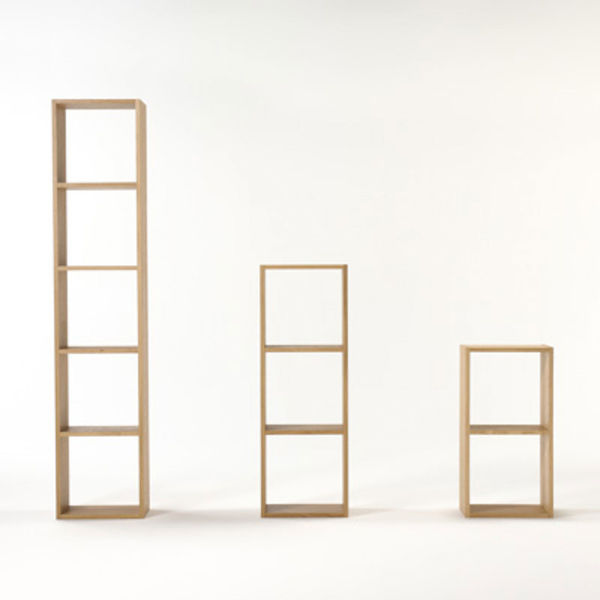 無印良品 スタッキングシェルフ 3段 オーク材 幅42×奥行28.5×高さ121cm