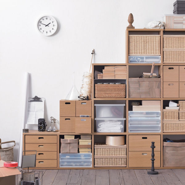 無印良品 スタッキングシェルフ 追加2段 オーク材 幅40×奥行28.5×高さ