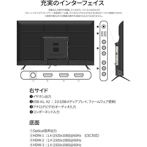 43インチ ワイド液晶ディスプレイ(1920x1080/IPS/HDMIx3/USBx2