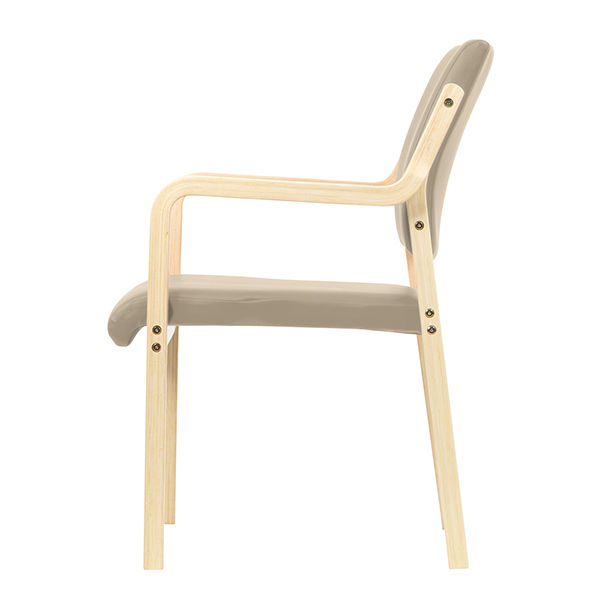 藤沢工業 ナチュラル ウッドチェア ビスケット 福祉用イス 介護用イス